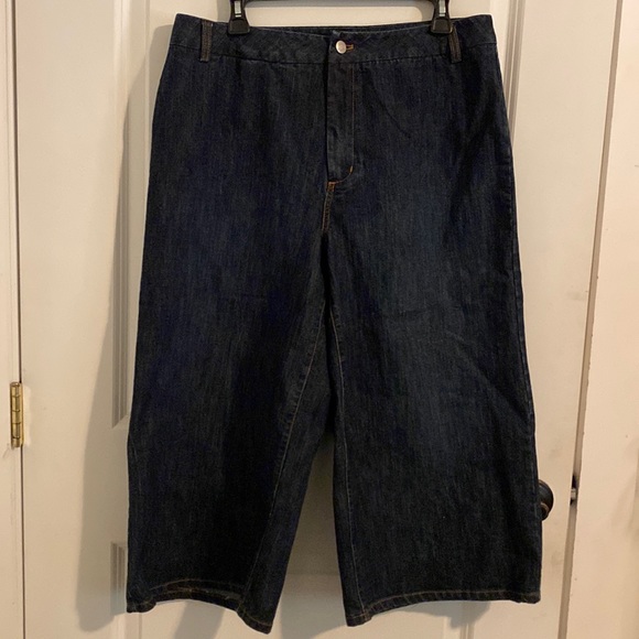 Chico’s Denim Goucho Pants size 2.5 - Picture 1 of 5